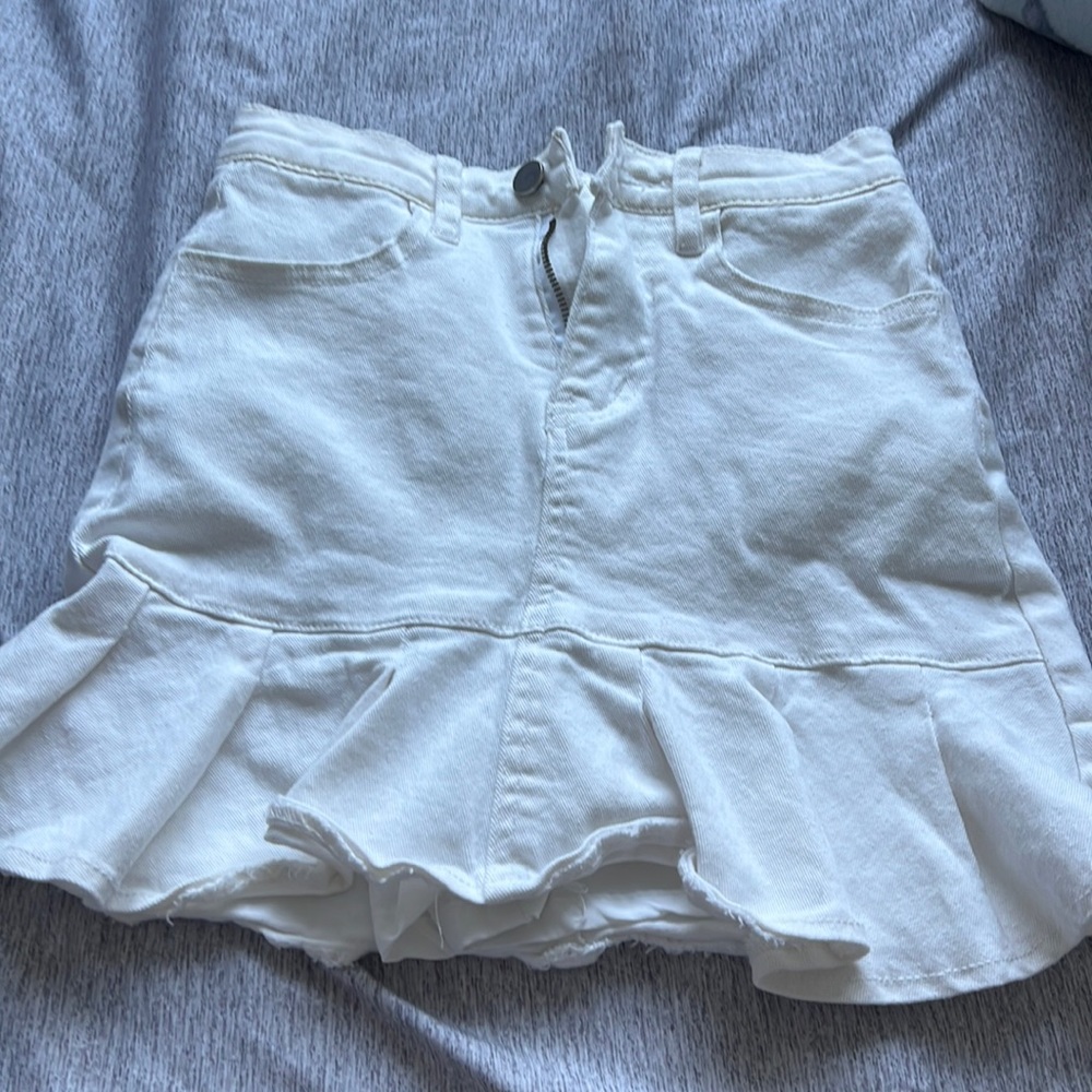 White skirt